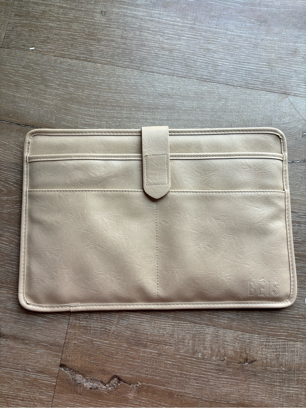 BEIS Light Beige Tech Sleeve with Velcro Closure